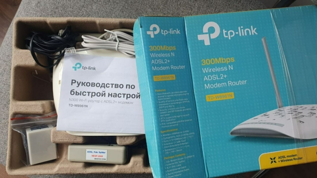 ADSL модем TP-Link N300 Wi-Fi роутер с ADSL2+ модемом