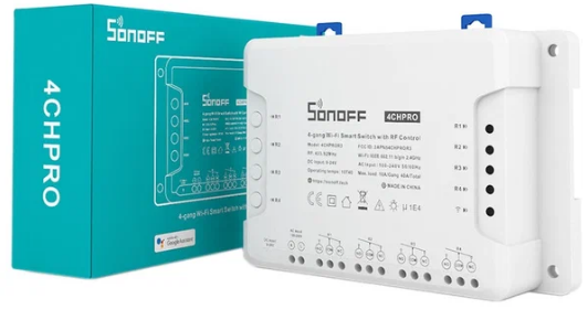 Новый четырех канальный wi-fi переключатель SONOFF 4CH PRO