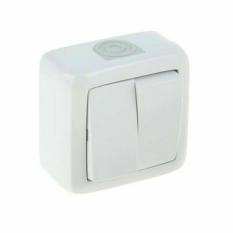 Серия розеток выключателей ALFA IP44 о/у HEGEL