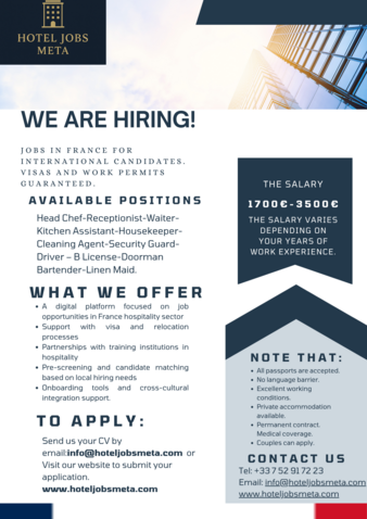 Fransiyada ishlash vizasi va ishlash uchun ruxsatnoma.