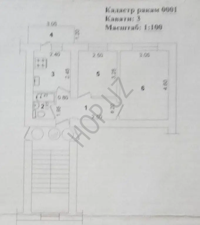 Мирзо Улугбекский р-он.Буз-2 2/4/5 40м² Кирпич.
