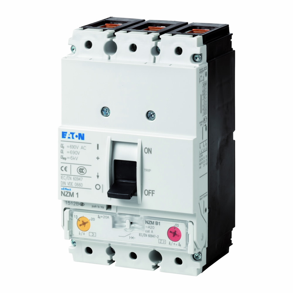 Автоматический выключатель 3-х полюсный 50A 50kA артикул-NZMN1-A50.