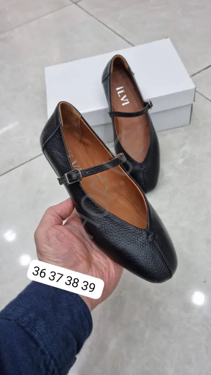 Балетки из натуральной кожи