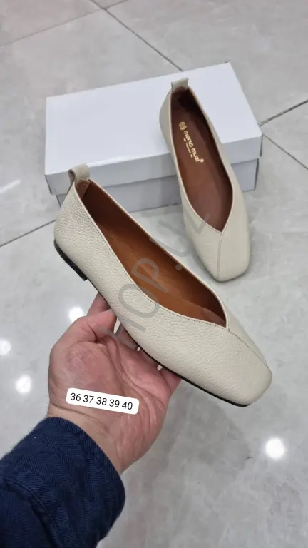 Балетки из натуральной кожи