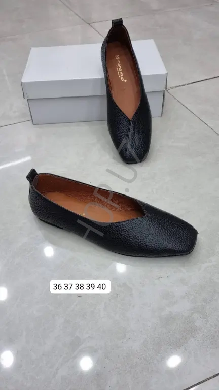 Балетки из натуральной кожи