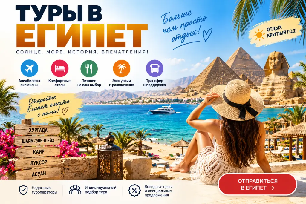Горящие путевки в Египет