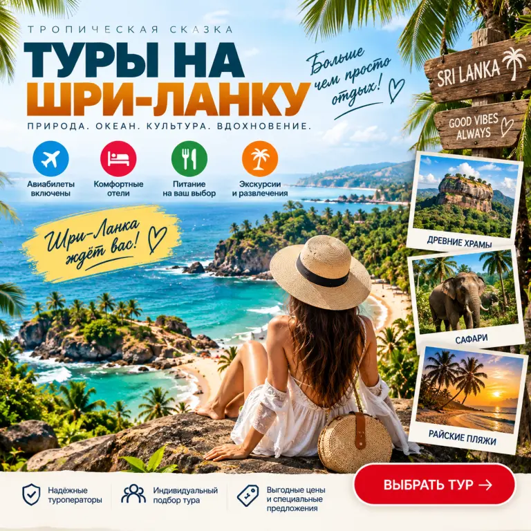 Горячие туры в Шри-Ланку / Путевки и туры в Шри-Ланку