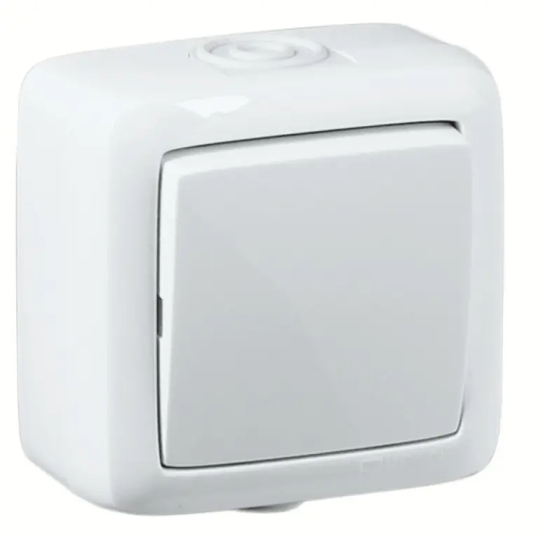 Выключатели и розетки влагозащищённые открытой установки ALFA IP44 HEGEL
